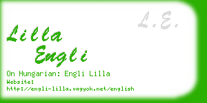 lilla engli business card